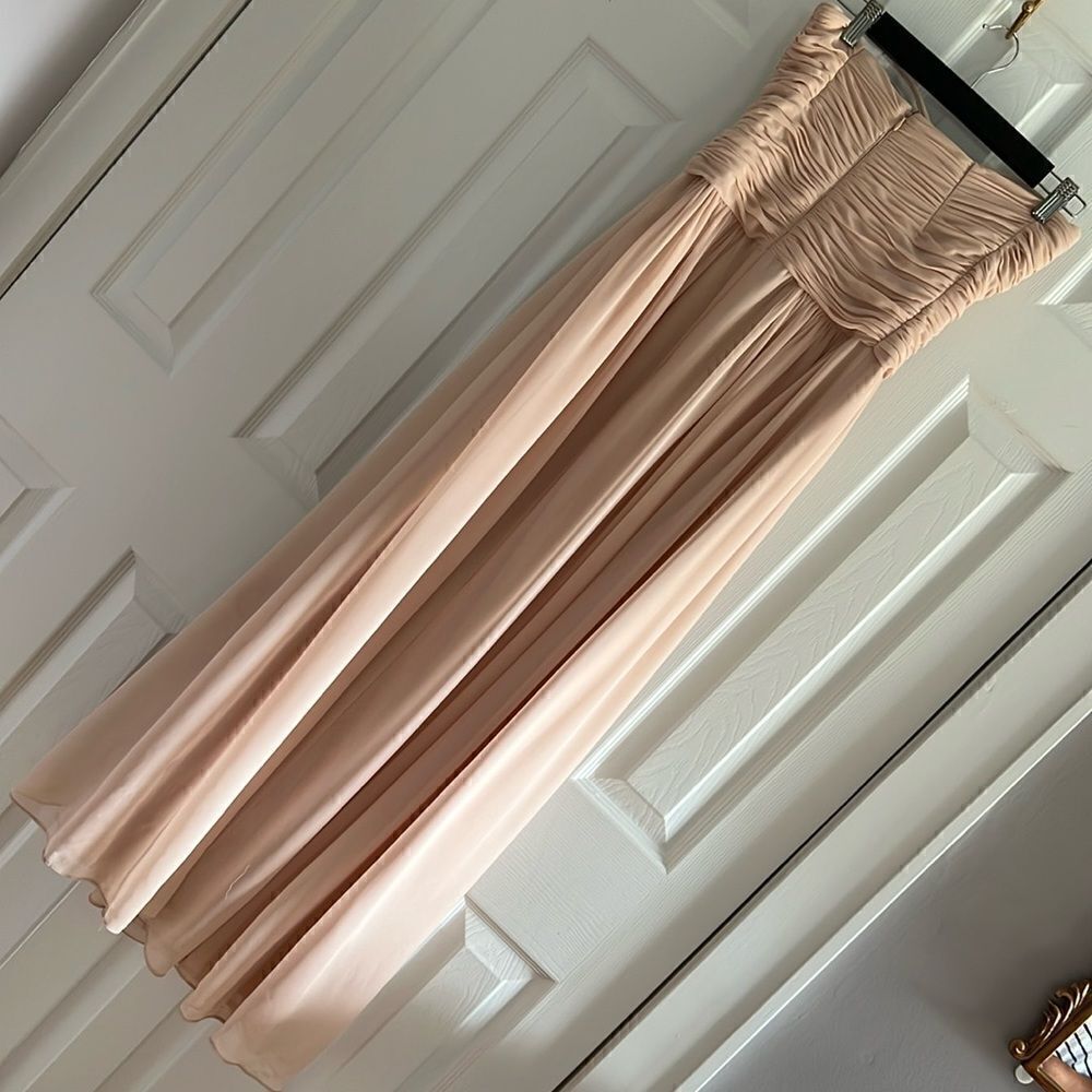 Sweetheart Criss-Cross Sleeveless Empire Chiffon Bridesmaid Dress With Straps - Picture 10 of 10